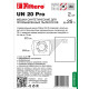 Мешок пылесборный для пылесоса Filtero UN 20 Pro 2шт (BSS-1230-Pro, BSS-1335-Pro, BSS-1440-Pro), фотография 4
